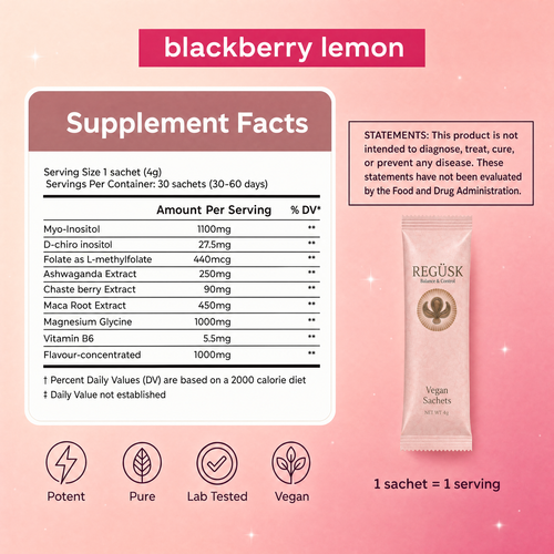 Hormone Balancing Kit- Blackberry Lemon Sachets.